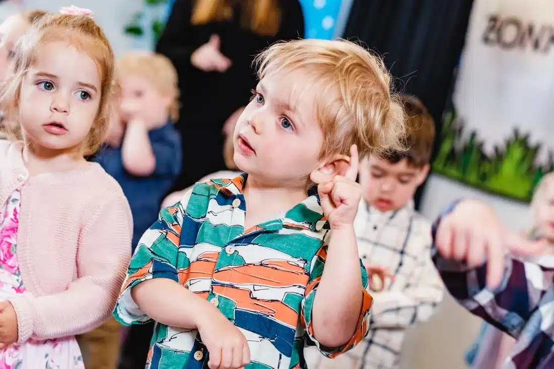 Children taking part in the Music Program at Bonkers Beat Music Kinder